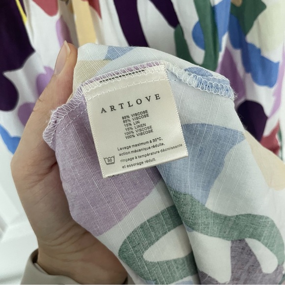 ARTLOVE Paris Katy Floral Abstract Maxi Dress \\ S - Picture 8 of 10